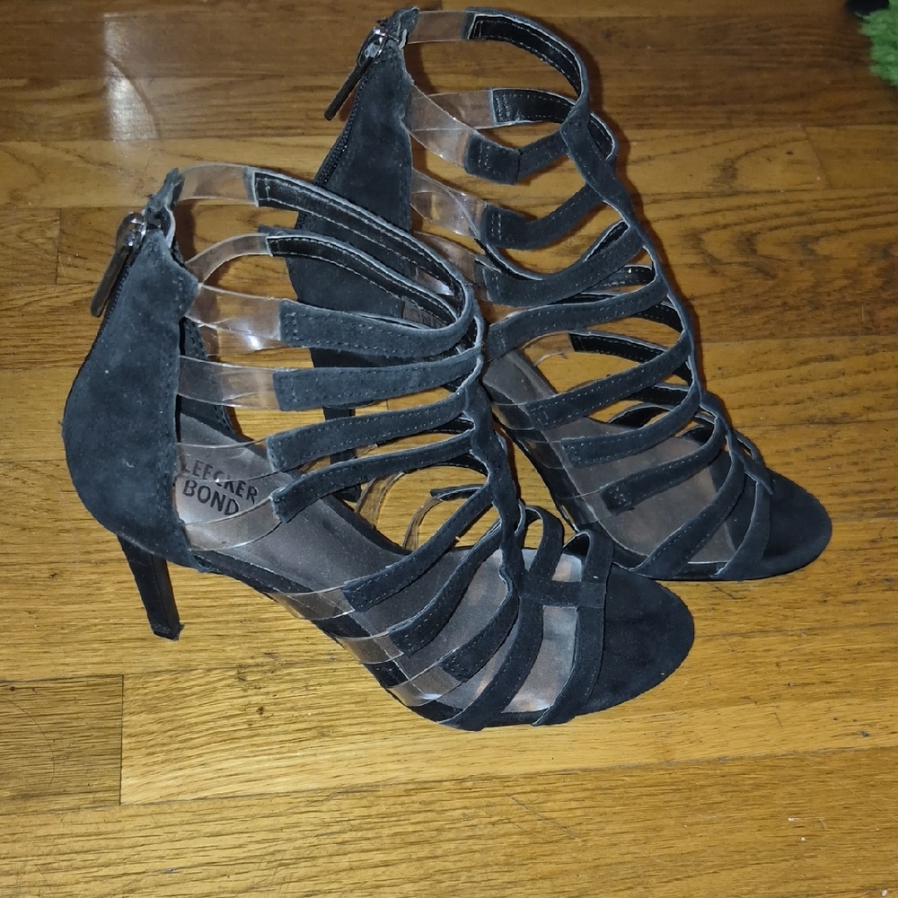 Elegant Black Strappy Heels
